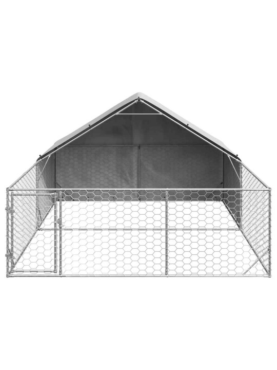 OUTDOOR DOG KENNEL RUN 4X3X1,9 M TSINGITUD TERASEGA