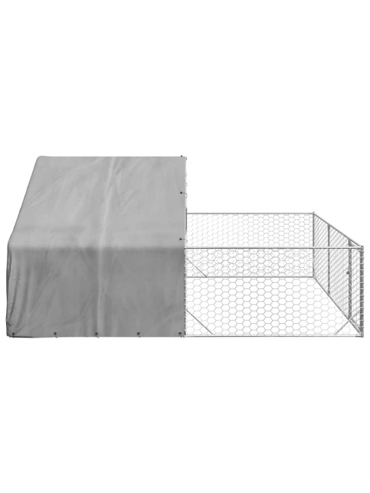 OUTDOOR DOG KENNEL RUN 4X3X1,9 M TSINGITUD TERASEGA