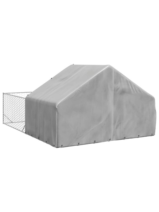 OUTDOOR DOG KENNEL RUN 4X3X1,9 M TSINGITUD TERASEGA