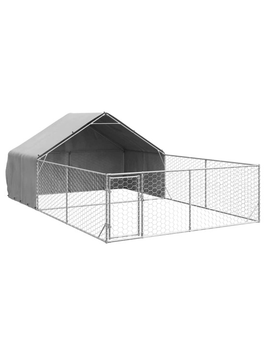 OUTDOOR DOG KENNEL RUN 6X3X1,9 M TSINGITUD TERASEGA