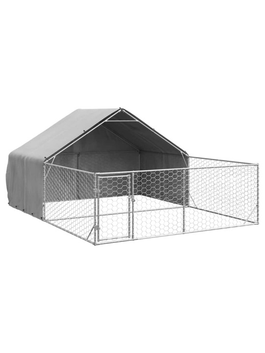 OUTDOOR DOG KENNEL RUN 5X3X1,9 M TSINGITUD TERASEGA