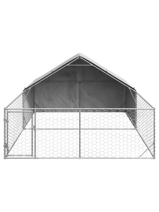 OUTDOOR DOG KENNEL RUN 5X3X1,9 M TSINGITUD TERASEGA