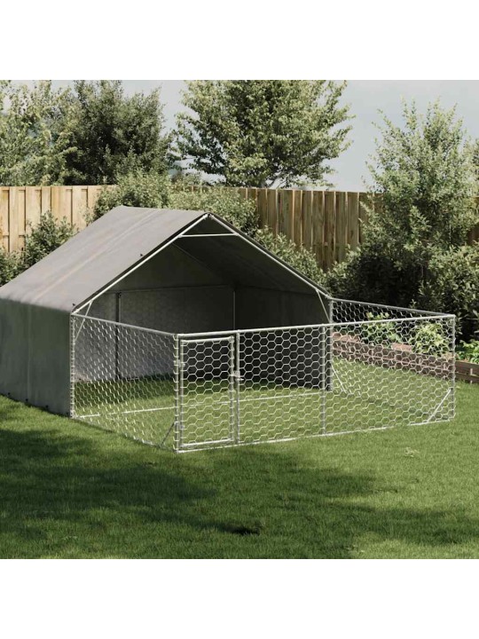 OUTDOOR DOG KENNEL RUN 5X3X1,9 M TSINGITUD TERASEGA