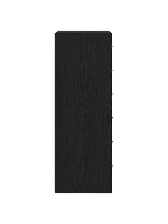 PUHVETKAPP 6 SAHTLIGA MUST TAMM 50 X 34 X 96 CM TEHISPUIT