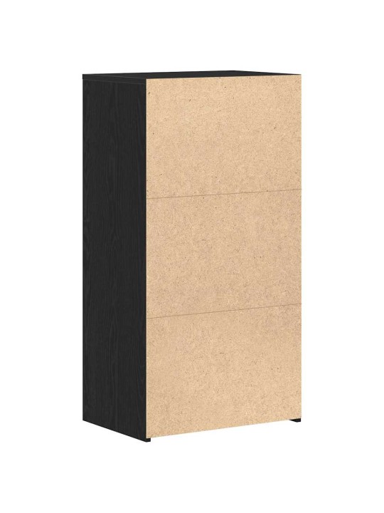 PUHVETKAPP 6 SAHTLIGA MUST TAMM 50 X 34 X 96 CM TEHISPUIT