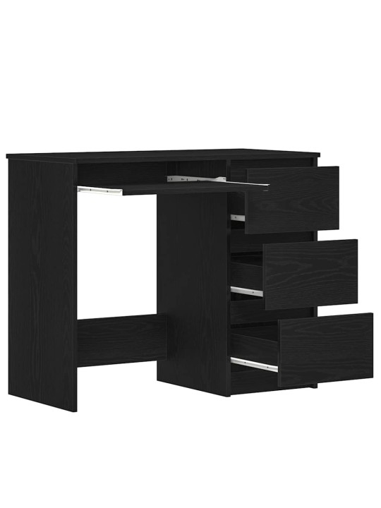 KIRJUTUSLAUD, MUST TAMM, 90 X 45 X 76 CM, PUITLAASTPLAAT