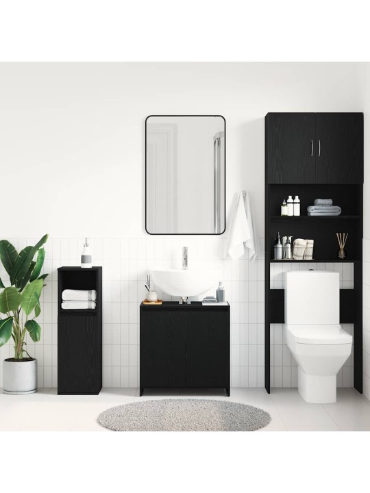 VANNITOA KAPP MUST TAMM 60X33X60 CM ENGINEERED WOOD