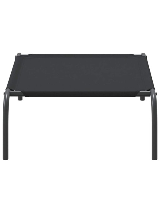 KÕRGENDATUD KOERAVOODI MUST 90X50X20 CM OXFORDI KANGAS JA TERAS