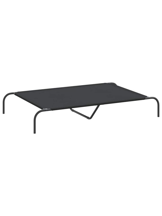 KÕRGENDATUD KOERAVOODI MUST 130X80X20 CM OXFORDI KANGAS TERAS