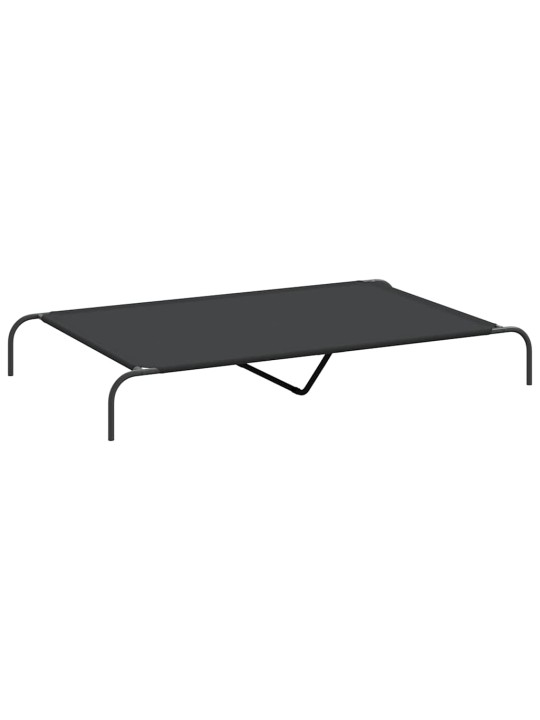 KÕRGENDATUD KOERAVOODI MUST 150X90X20 CM OXFORDI KANGAS TERAS