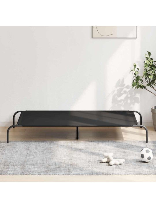 KÕRGENDATUD KOERAVOODI MUST 150X90X20 CM OXFORDI KANGAS TERAS