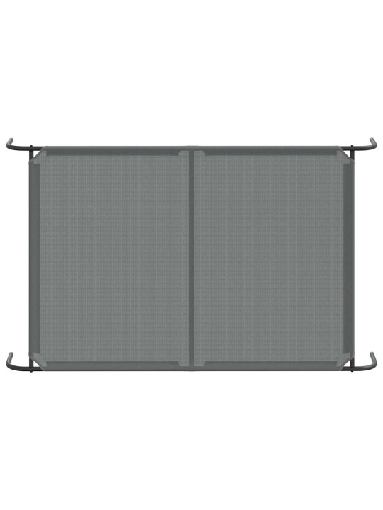 KÕRGENDATUD KOERAVOODI HALL 150X90X20 CM TEKSTIILIST TERASEST