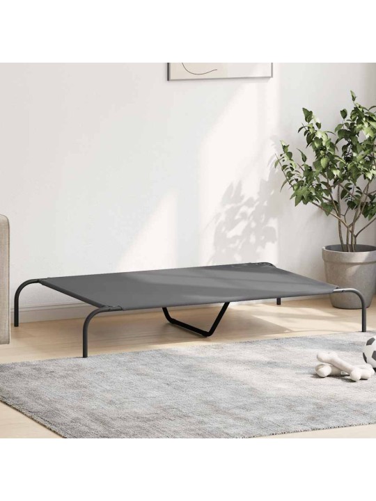 KÕRGENDATUD KOERA VOODI HALL 130X80X20 CM OXFORDI KANGAS TERAS