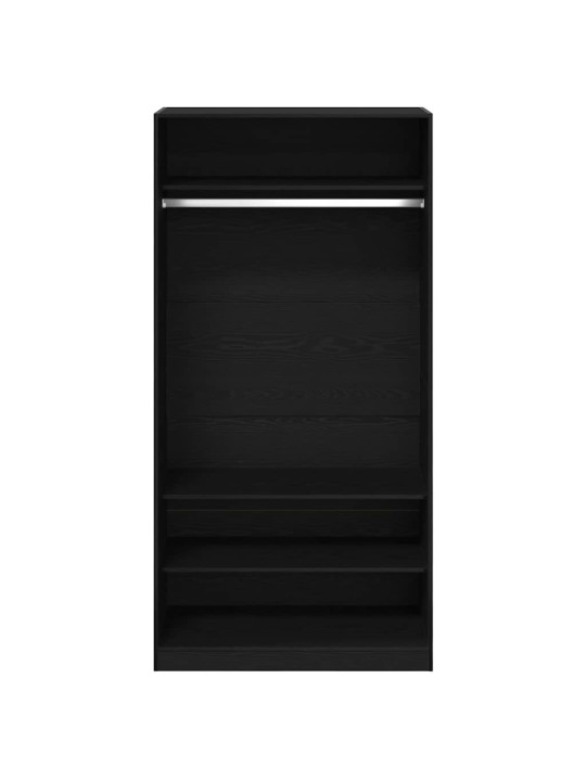 Must tamme riidekapp 100 x 50 x 200 cm - töödeldud puidust