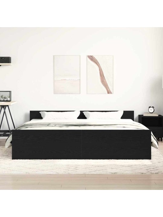 VOODIRAAM ILMA MADRATSITA, MUST TAMM, 200X200 CM, TEHISPUIT