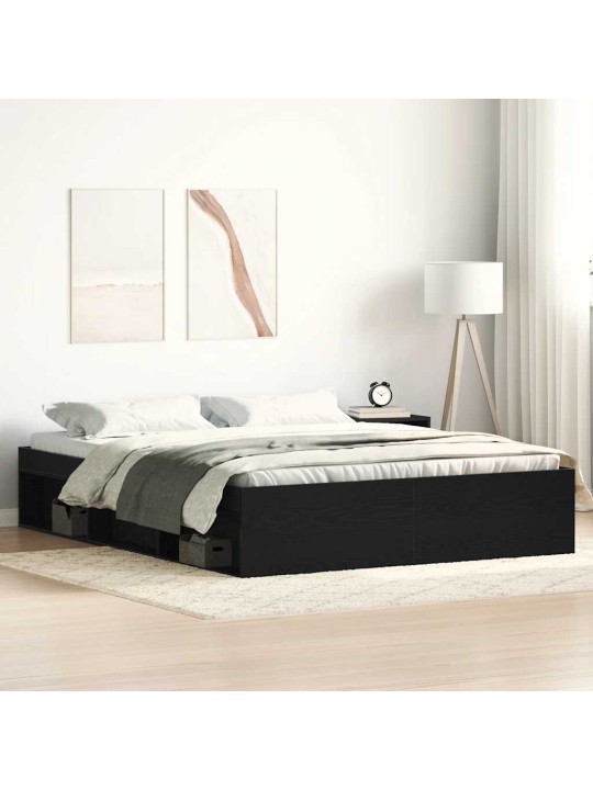 VOODIRAAM ILMA MADRATSITA MUST TAMM 150X200 CM TEHISPUIT
