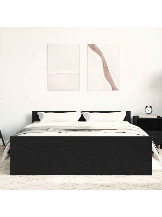 PEATSIGA VOODIRAAM, ILMA MADRATSITA, MUST TAMM 120X200CM