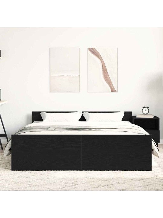 VOODIRAAM ILMA MADRATSITA MUST TAMM 150X200 CM TEHISPUIT