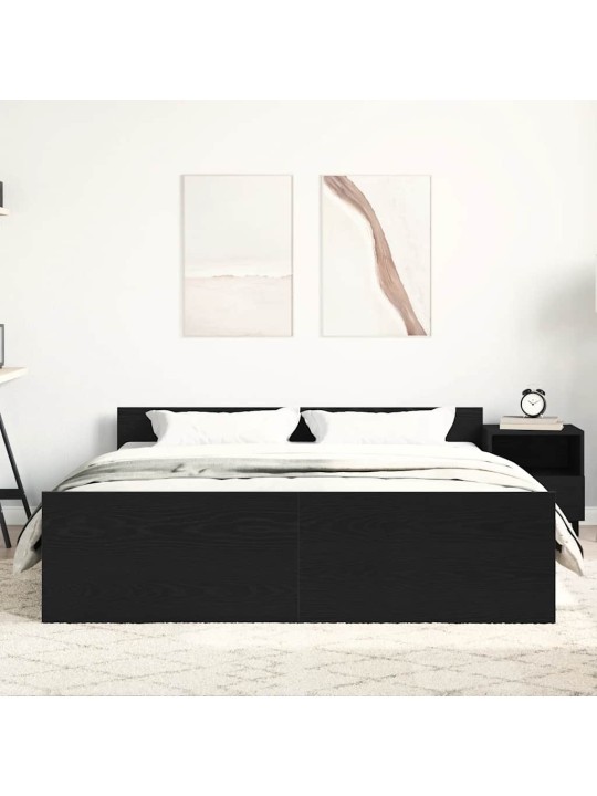 VOODIRAAM ILMA MADRATSITA, MUST TAMM 160X200 CM EHITUSPUIT