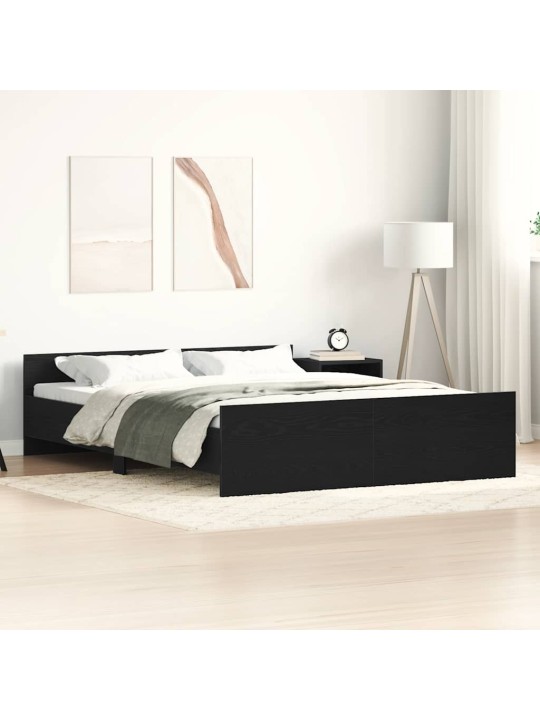 VOODIRAAM ILMA MADRATSITA, MUST TAMM 160X200 CM EHITUSPUIT