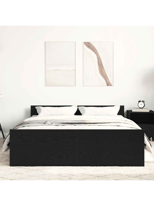 VOODIRAAM ILMA MADRATSITA MUST TAMM 140X190 CM TEHISPUIT