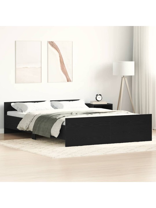 VOODIRAAM ILMA MADRATSITA MUST TAMM 140X190 CM TEHISPUIT