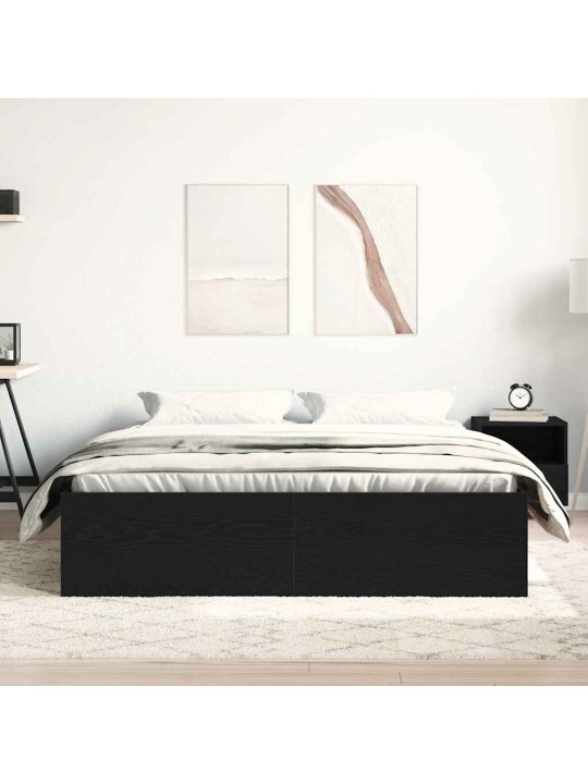 VOODIRAAM ILMA MADRATSITA, MUST TAMM 160X200 CM EHITUSPUIT