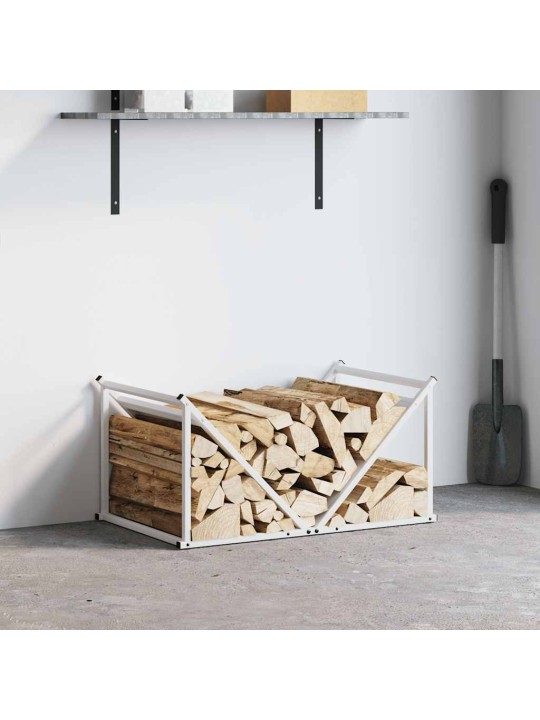 KÜTTEPUUDE REST, VALGE, 70X43X34,5 CM, KÜLMVALTSITUD TERAS