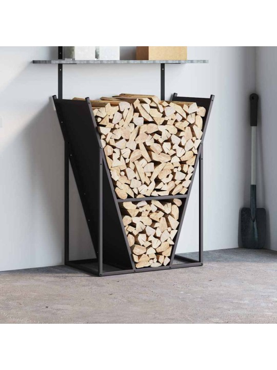 KÜTTEPUUDE REST, MUST, 69,5X35X81 CM, KÜLMVALTSITUD TERAS