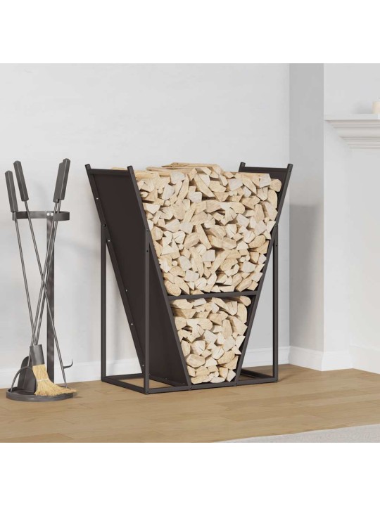 KÜTTEPUUDE REST, MUST, 69,5X35X81 CM, KÜLMVALTSITUD TERAS