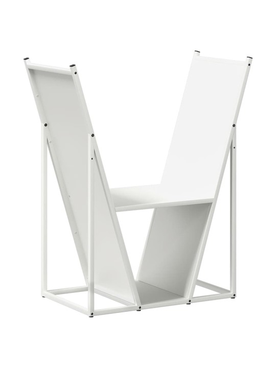 KÜTTEPUUDE REST, VALGE, 69,5X35X81 CM, KÜLMVALTSITUD TERAS