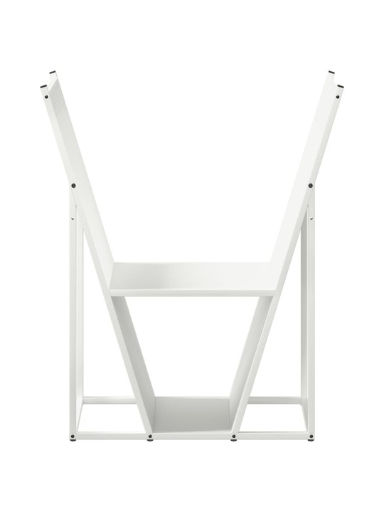 KÜTTEPUUDE REST, VALGE, 69,5X35X81 CM, KÜLMVALTSITUD TERAS