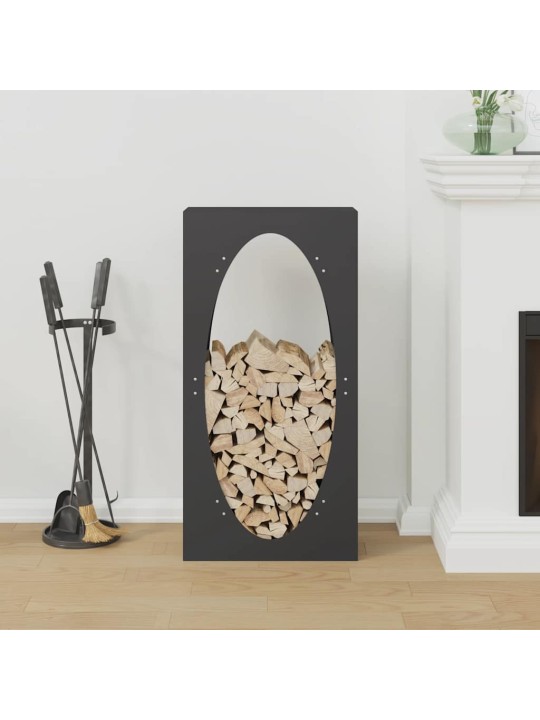 KÜTTEPUUDE REST, MUST, 50X23X100 CM, KÜLMVALTSITUD TERAS