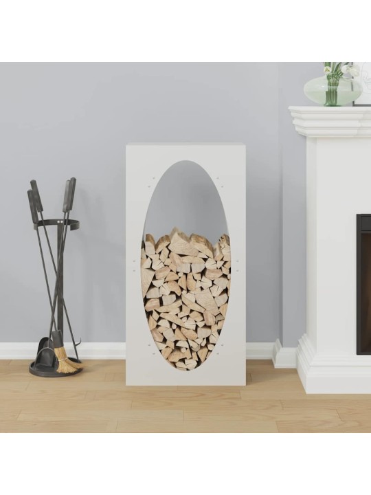 KÜTTEPUUDE REST, VALGE, 50X23X100 CM, KÜLMVALTSITUD TERAS