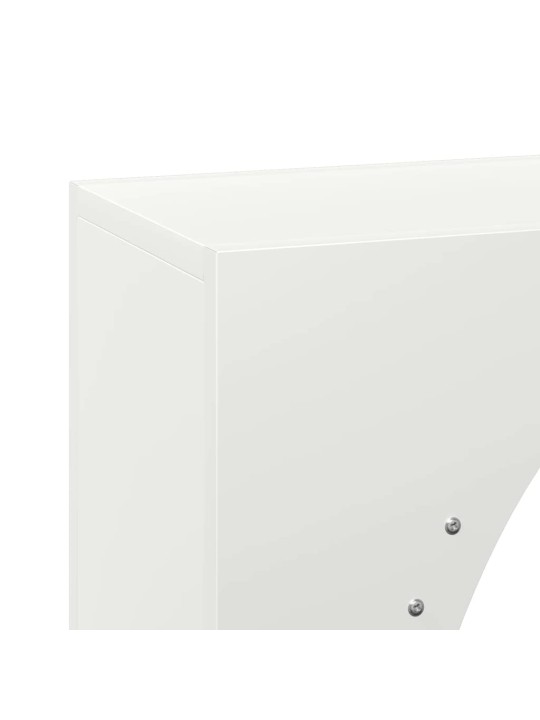 KÜTTEPUUDE REST, VALGE, 50X23X100 CM, KÜLMVALTSITUD TERAS