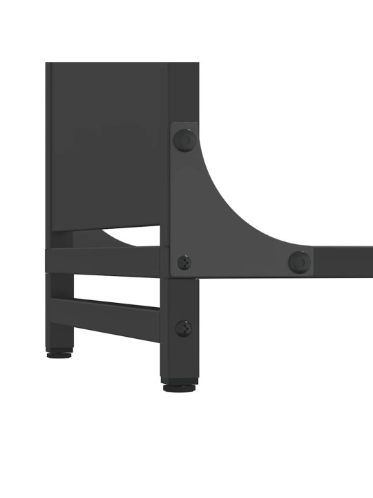 KÜTTEPUUDE REST, MUST, 60X28X65 CM, KÜLMVALTSITUD TERAS
