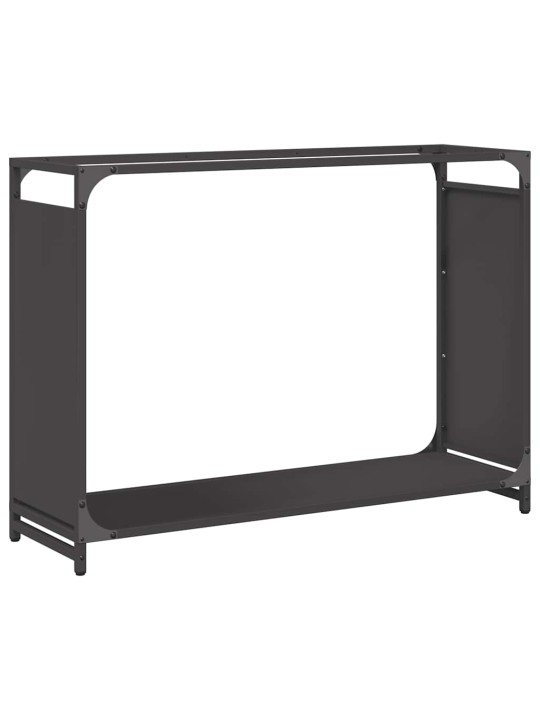 KÜTTEPUUDE REST, MUST, 90X28X65 CM, KÜLMVALTSITUD TERAS