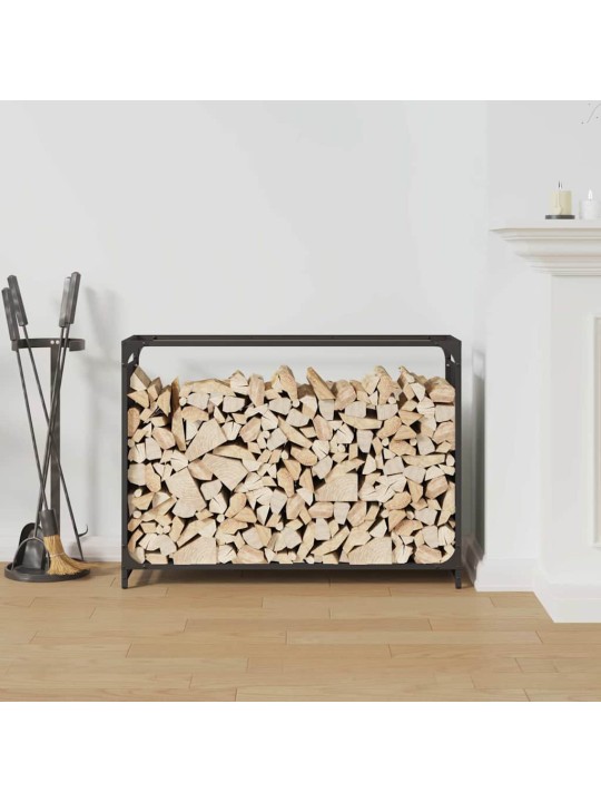 KÜTTEPUUDE REST, MUST, 90X28X65 CM, KÜLMVALTSITUD TERAS