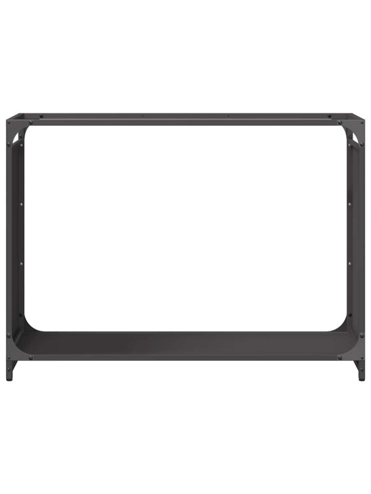 KÜTTEPUUDE REST, MUST, 90X28X65 CM, KÜLMVALTSITUD TERAS