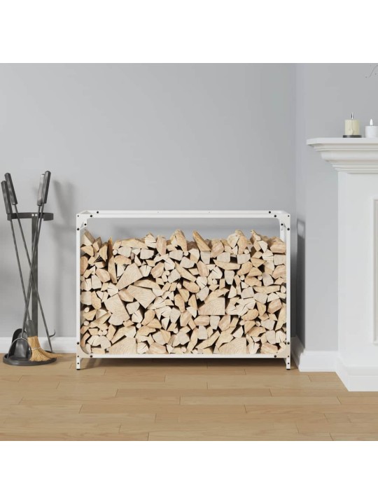 KÜTTEPUUDE REST, VALGE, 90X28X65 CM, KÜLMVALTSITUD TERAS