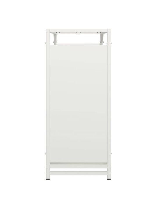 KÜTTEPUUDE REST, VALGE, 90X28X65 CM, KÜLMVALTSITUD TERAS