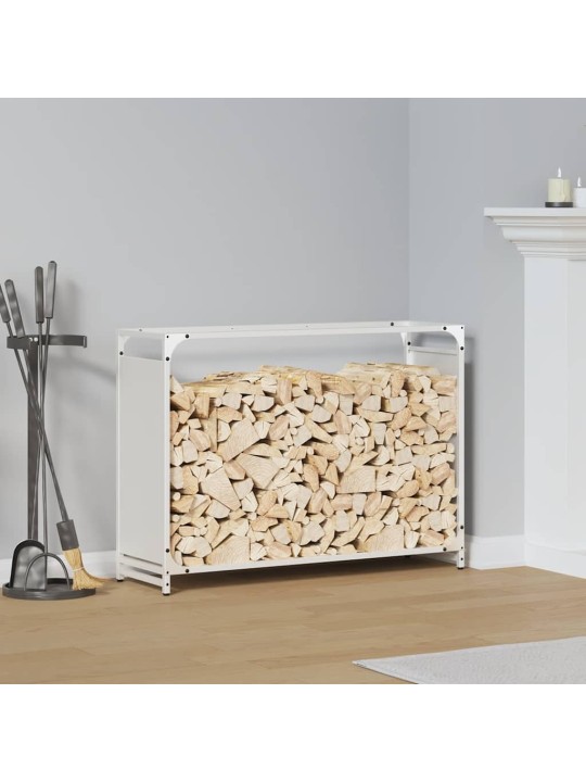 KÜTTEPUUDE REST, VALGE, 90X28X65 CM, KÜLMVALTSITUD TERAS