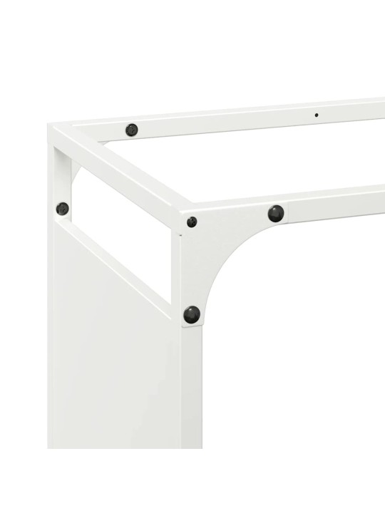 KÜTTEPUUREST VALGE 60X28X90 CM KÜLMVALTSITUD TERAS
