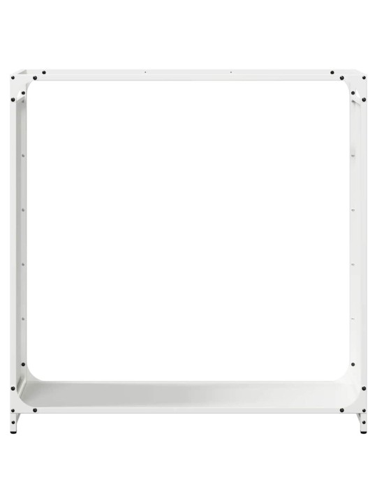 KÜTTEPUUREST VALGE 90X28X90 CM KÜLMVALTSITUD TERAS