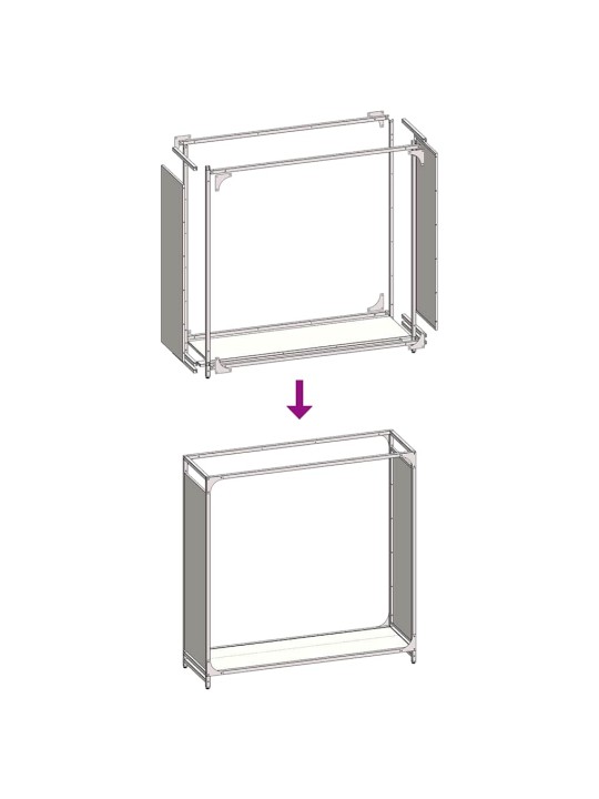 KÜTTEPUUREST VALGE 90X28X90 CM KÜLMVALTSITUD TERAS