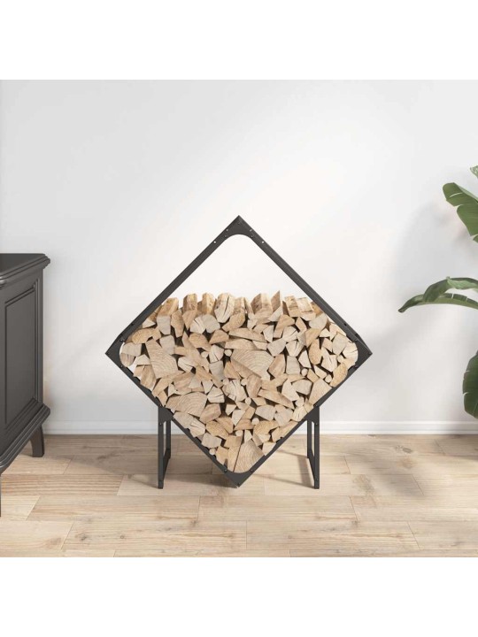 KÜTTEPUUREST MUST 80X25X80 CM KÜLMVALTSITUD TERAS
