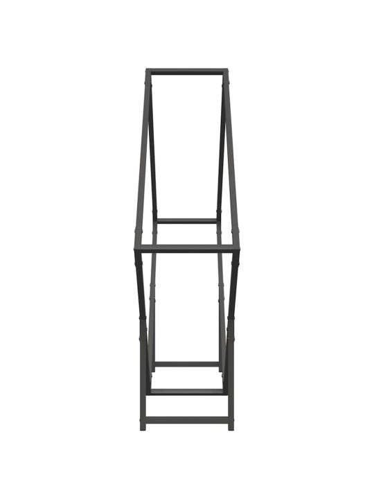 KÜTTEPUUREST MUST 100X25X100 CM KÜLMVALTSITUD TERAS