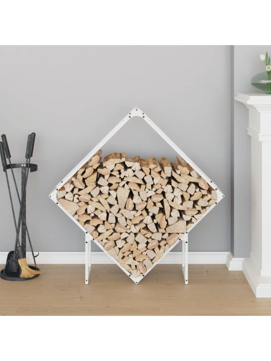 KÜTTEPUUREST VALGE 100X25X100 CM KÜLMVALTSITUD TERAS