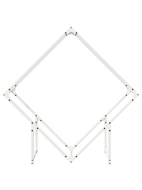 KÜTTEPUUREST VALGE 100X25X100 CM KÜLMVALTSITUD TERAS