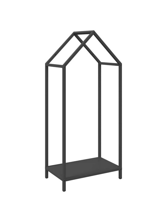 KÜTTEPUUREST MUST 40X25X90 CM KÜLMVALTSITUD TERAS